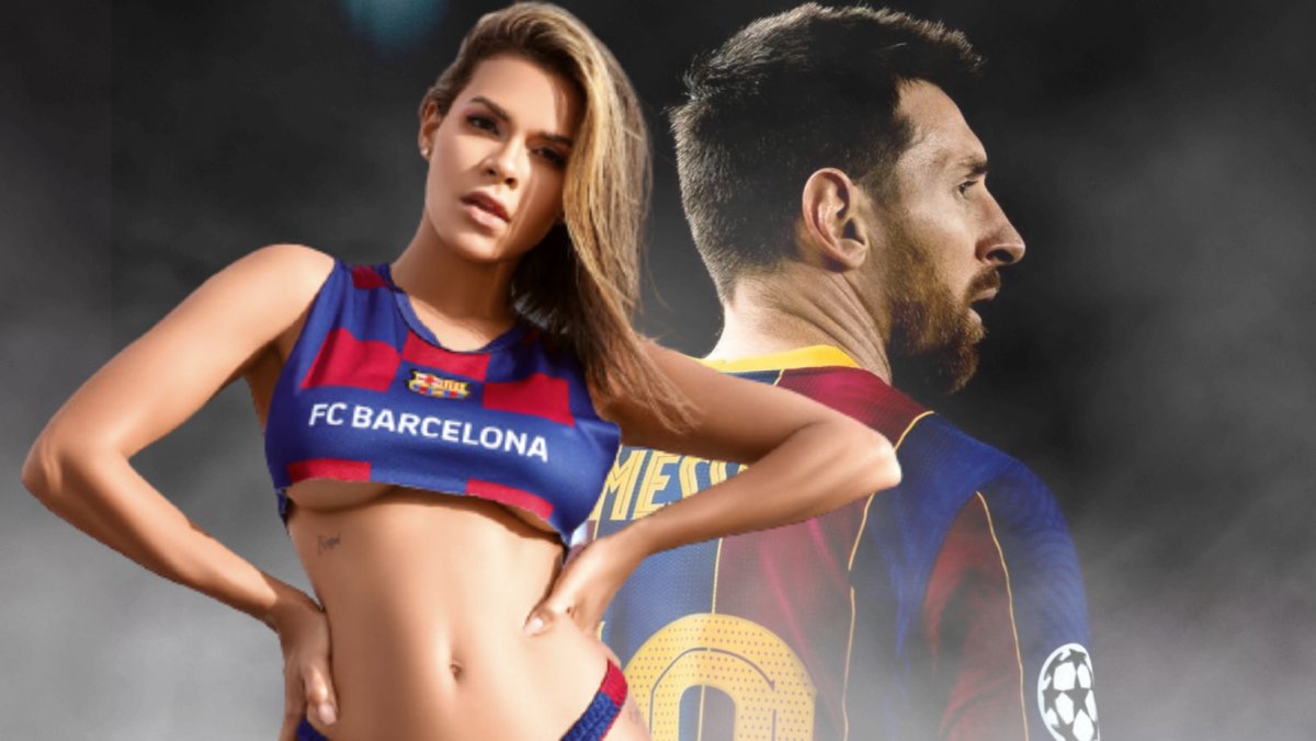 Siêu mẫu Luana Sandien mua đấu giá khăn lau nước mắt của Messi
